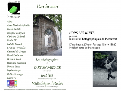  - HORS LES MURS pendant les nuits photographiques de Pierrevert 2025